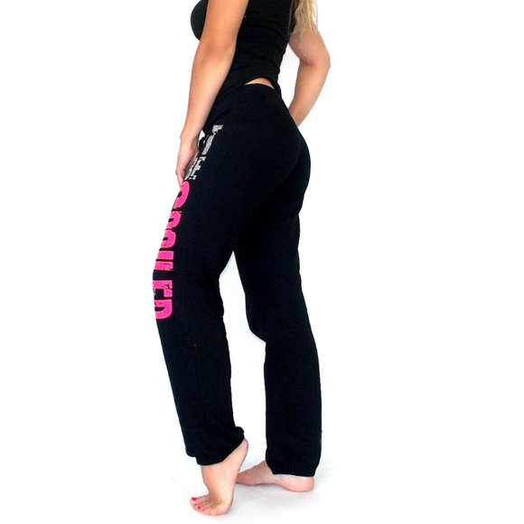 NWT Bottoms Up "GOT TO BE SPOILED" warm fleece Sweatpants, S,M,L,XL - Picture 3 of 5